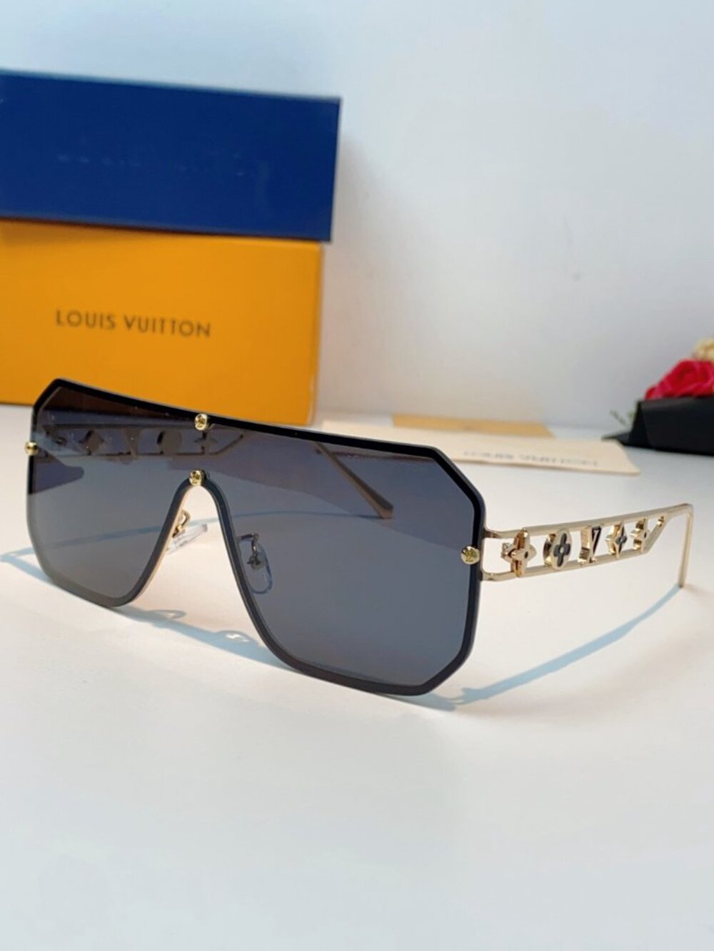 Black Shield Sunglasses - NEW IN BOX